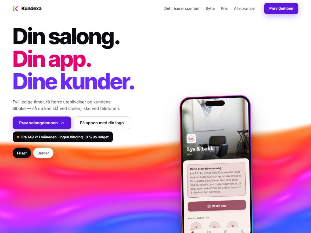 Kundexa bygget for salonger og verksteder